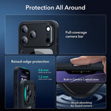 Magsafe Калъф и Протектор за iPhone 17 Pro, ESR Classic Hybrid Magnetic Set Case, Черен (5)