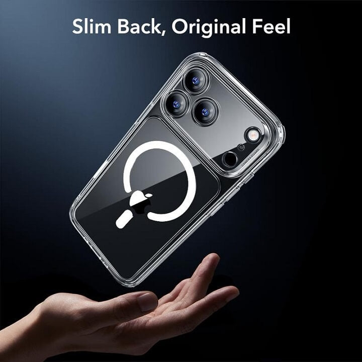 Magsafe Калъф и Протектор за iPhone 17 Pro Max, ESR Classic Hybrid Magnetic Set Case, Прозрачен (2)