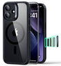 Magsafe Калъф и Протектор за iPhone 17, ESR Classic Hybrid Magnetic Set Case, Черен