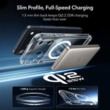 Magsafe Калъф и Протектор за iPhone 17 Pro, ESR Classic Hybrid Magnetic Set Case, Прозрачен (4)