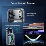 Magsafe Калъф и Протектор за iPhone 17 Pro, ESR Classic Hybrid Magnetic Set Case, Прозрачен (5)