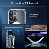 Magsafe Калъф и Протектор за iPhone 17, ESR Classic Hybrid Magnetic Set Case, Прозрачен (5)