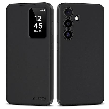 Активен Калъф за Samsung S25, Tech-Protect Smart Wallet Book Case, Черен