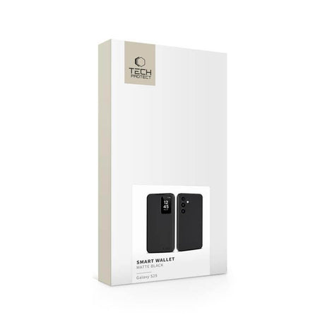 Активен Калъф за Samsung S25 Plus, Tech-Protect Smart Wallet Book Case, Черен (5)