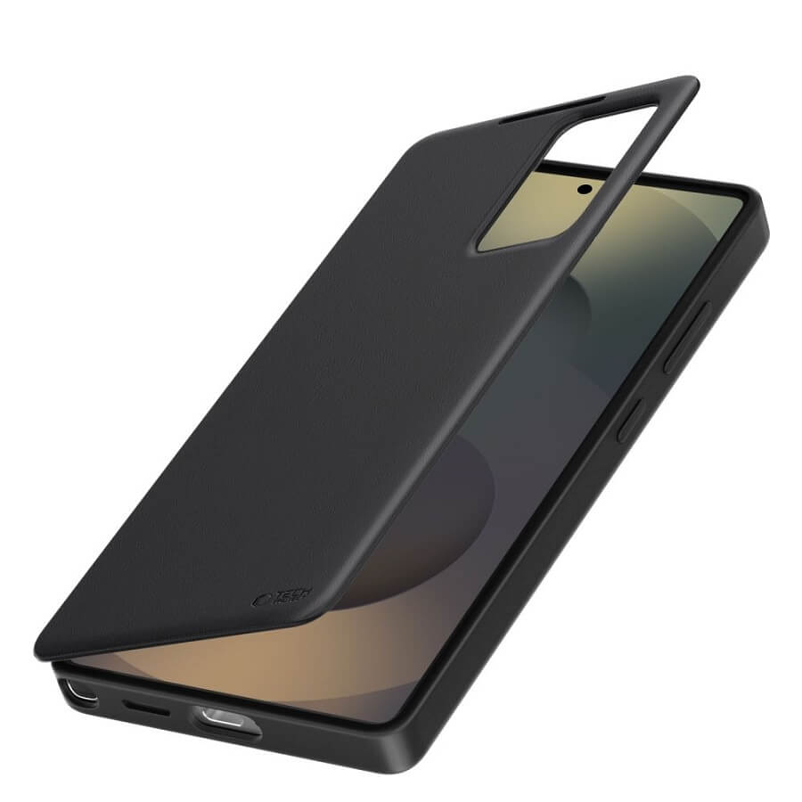 Активен Калъф за Samsung S25 Plus, Tech-Protect Smart Wallet Book Case, Черен (3)