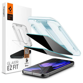 Затъмняващ Протектор за Google Pixel 10 Pro/ 10, Spigen Privacy Glass tR EZ Fit 2бр., Черен
