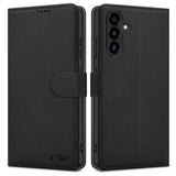 Кожен Калъф с Джобове за Samsung A17, Tech-Protect Wallet Book Case, Черен (3)