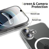 Magsafe Калъф за iPhone 17, Tech-Protect Hybrid FlexAir Clear Case, Прозрачен (4)