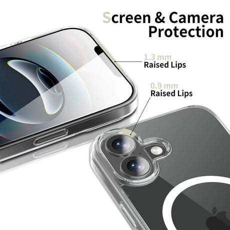 Magsafe Калъф за iPhone 17, Tech-Protect Hybrid FlexAir Clear Case, Прозрачен (4)