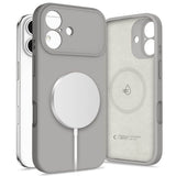 Magsafe Калъф за iPhone 17, Tech-Protect Silicone Case, Сив
