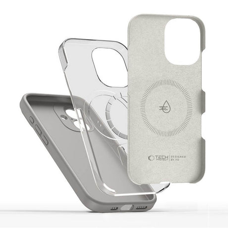 Magsafe Калъф за iPhone 17, Tech-Protect Silicone Case, Сив (2)