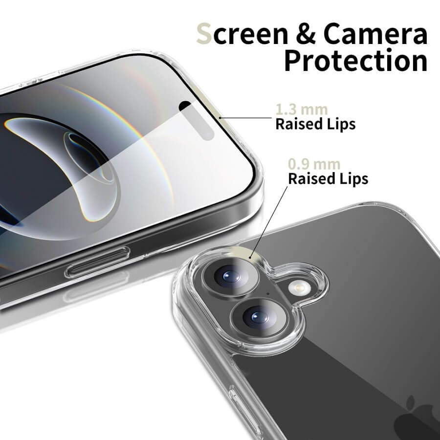 Калъф за iPhone 17, Tech-Protect FlexAir Hybrid Clear Case, Прозрачен (5)