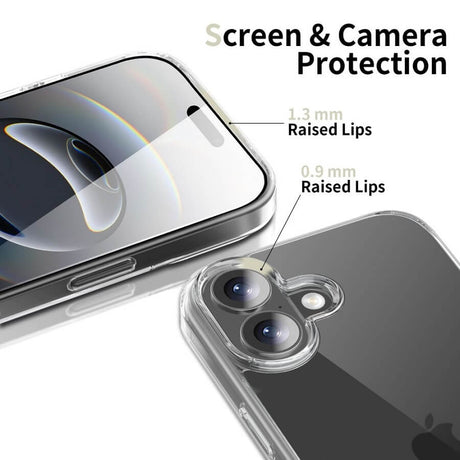 Калъф за iPhone 17, Tech-Protect FlexAir Hybrid Clear Case, Прозрачен (5)