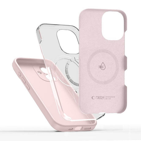 Magsafe Калъф за iPhone 17, Tech-Protect Silicone Case, Розов (2)