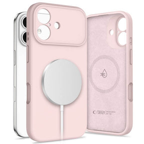 Magsafe Калъф за iPhone 17, Tech-Protect Silicone Case, Розов