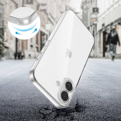Калъф за iPhone 17, Tech-Protect FlexAir Clear Case, Прозрачен (2)