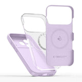 Magsafe Калъф за iPhone 17 Pro, Tech-Protect Silicone Case, Лилав (2)
