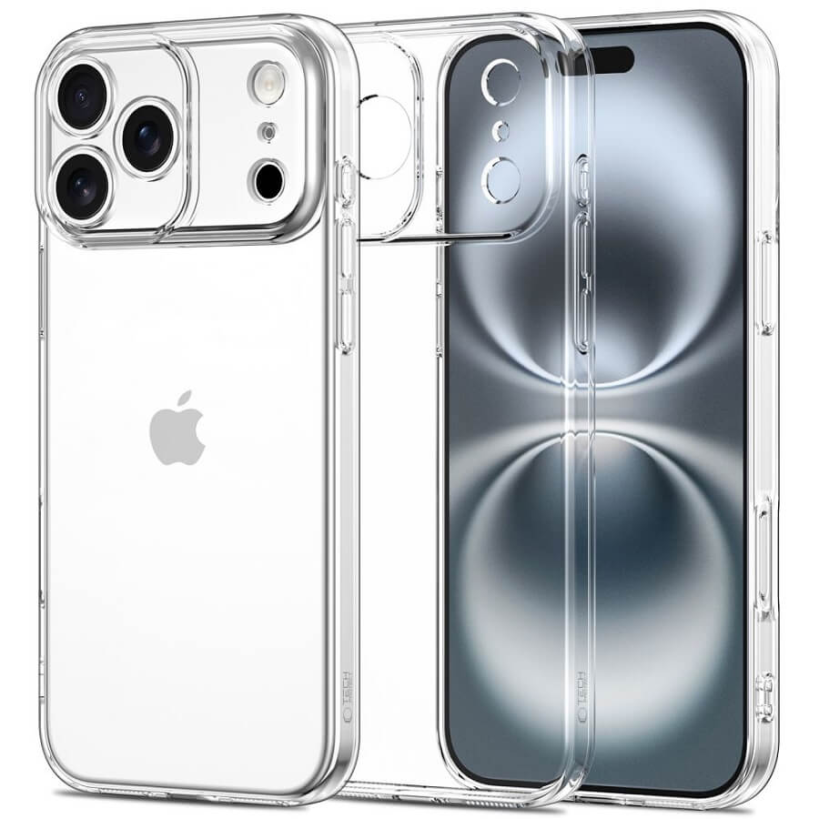 Калъф за iPhone 17 Pro, Tech-Protect FlexAir Clear Case, Прозрачен