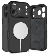 Magsafe Калъф за iPhone 17 Pro Max, Tech-Protect Silicone Case, Черен