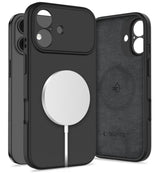 Magsafe Калъф за iPhone 17, Tech-Protect Silicone Case, Черен