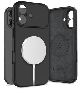 Magsafe Калъф за iPhone 17, Tech-Protect Silicone Case, Черен