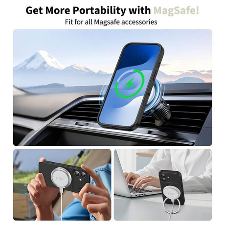 Magsafe Калъф за iPhone 17, Tech-Protect Silicone Case, Черен (3)