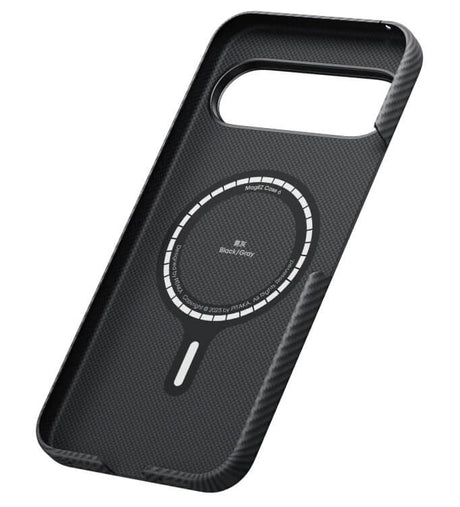 Magsafe Калъф за Google Pixel 10 Pro XL, Pitaka Edge Black-Gray Case, Черен (3)