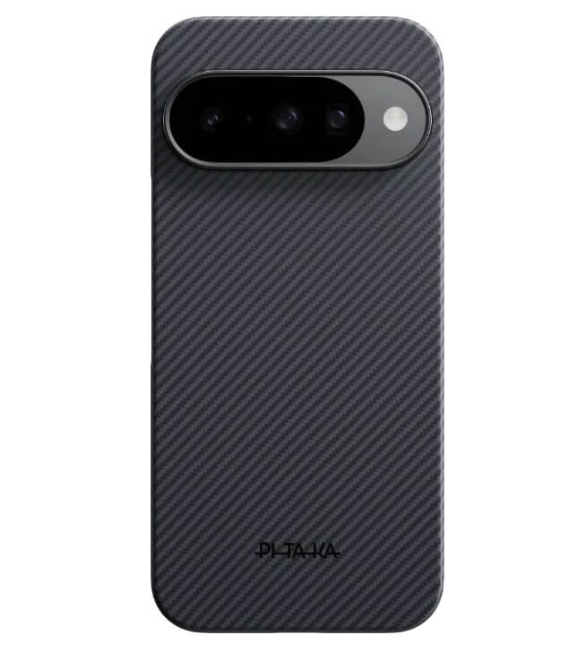 Magsafe Калъф за Google Pixel 10 Pro/ 10, Pitaka Edge Black-Gray Case, Черен (5)