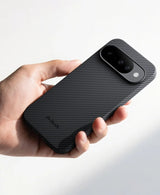 Magsafe Калъф за Google Pixel 10 Pro/ 10, Pitaka Edge Black-Gray Case, Черен (7)
