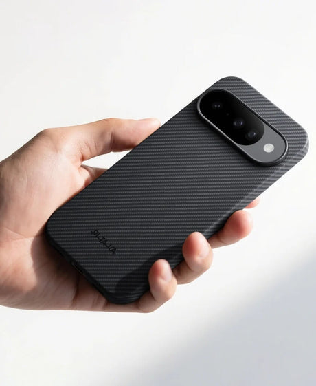 Magsafe Калъф за Google Pixel 10 Pro/ 10, Pitaka Edge Black-Gray Case, Черен (7)