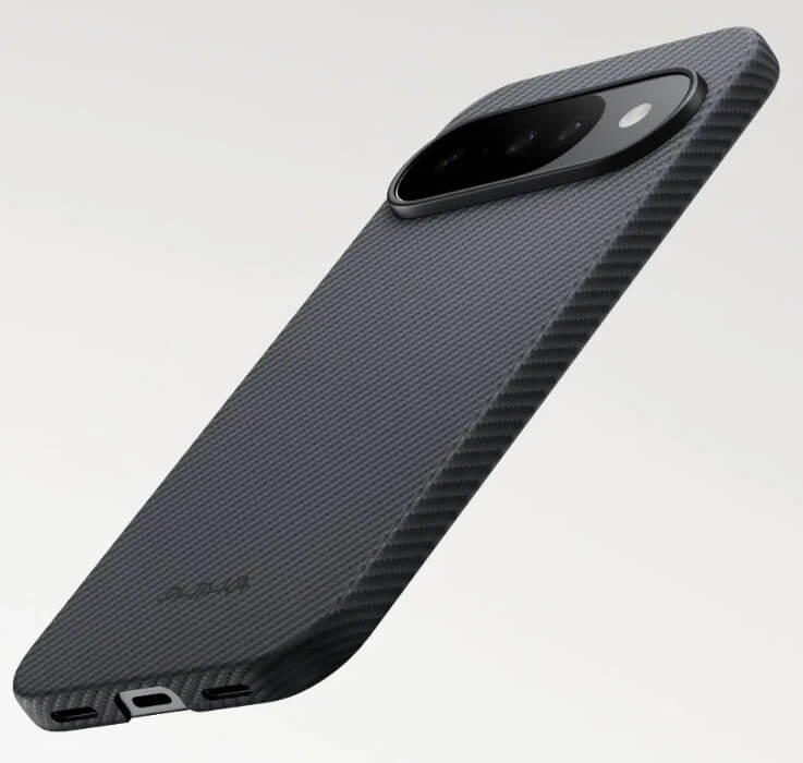 Magsafe Калъф за Google Pixel 10 Pro/ 10, Pitaka Edge Black-Gray Case, Черен (6)
