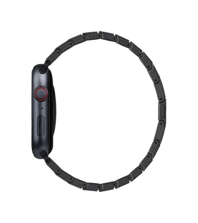Кевларена Каишка за Apple Watch, Pitaka Carbon Fiber Watch Band Black/Gray, Черен (6)