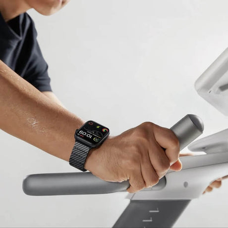 Кевларена Каишка за Apple Watch, Pitaka Carbon Fiber Watch Band Black/Gray, Черен (7)
