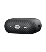 Magsafe Калъф за Apple AirPods Pro/ 2, Pitaka Aramid Fiber Magnetic Black/Gray Case, Черен (4)