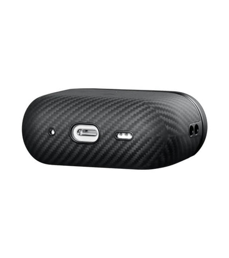 Magsafe Калъф за Apple AirPods Pro/ 2, Pitaka Aramid Fiber Magnetic Black/Gray Case, Черен (4)