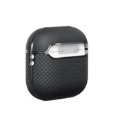 Magsafe Калъф за Apple AirPods Pro/ 2, Pitaka Aramid Fiber Magnetic Black/Gray Case, Черен (3)