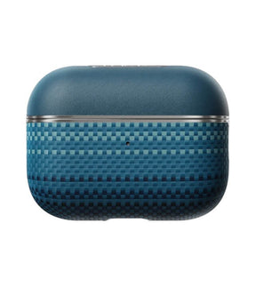 Magsafe Калъф за Apple AirPods Pro/ 2, Pitaka Aramid Fiber Magnetic Moonrise Case, Син