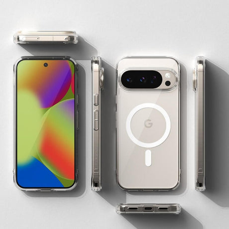 Magsafe Калъф за Google Pixel 10 Pro XL, Ringke Fusion Magnetic Case, Прозрачен (5)