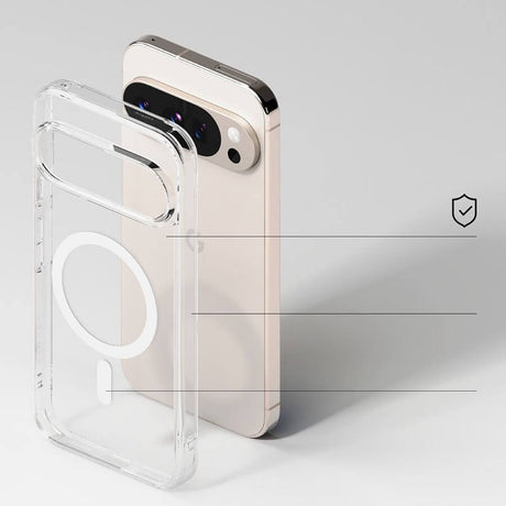 Magsafe Калъф за Google Pixel 10 Pro XL, Ringke Fusion Magnetic Case, Прозрачен (4)