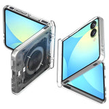 Magsafe Калъф с Предпазител за Samsung Z Flip 7, Spigen Ultra Hybrid Pro Neo One Case, Прозрачен (3)