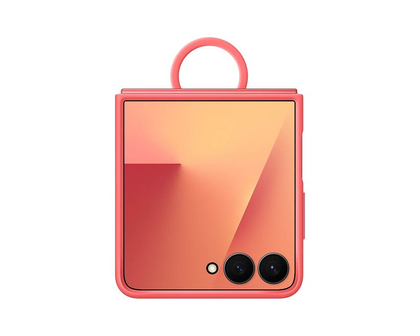 Оригинален Калъф за Samsung Z Flip 7, Ring Case EF-PF766TREGWW, Червен (5)