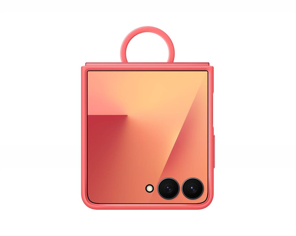 Оригинален Калъф за Samsung Z Flip 7, Ring Case EF-PF766TREGWW, Червен (4)