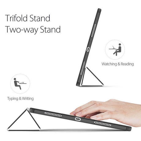Калъф с Pen Поставка за iPad Pro 11, Dux Ducis Toby Case, Черен (8)