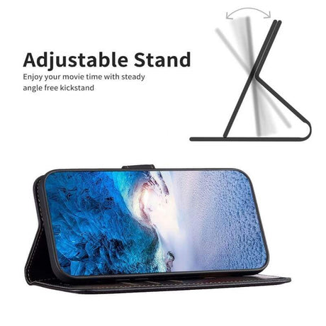 Кожен Калъф с Джобове за Honor X6b, Wallet Book Case, Черен (4)