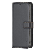 Кожен Калъф с Джобове за Honor X6b, Wallet Book Case, Черен