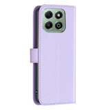Кожен Калъф с Джобове за Honor X6b, Wallet Book Case, Лилав (2)