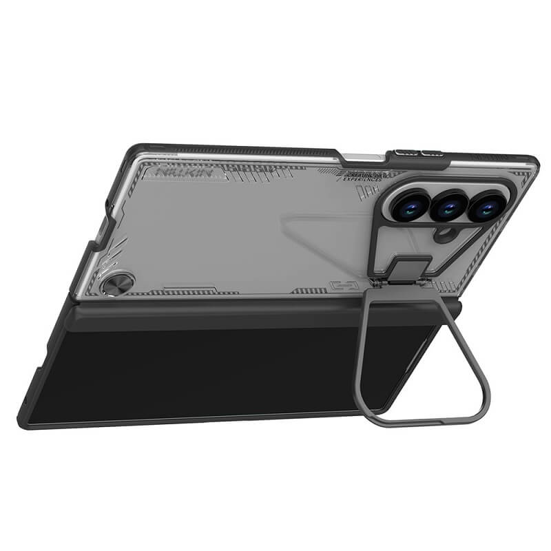 Противоударен Калъф за Samsung Z Fold 7, Nillkin Iceblade CamProp Case, Сив (4)