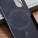 Magsafe Карбонов Калъф за Samsung Z Fold 5, Fiber Case, Черен (5)