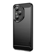 Противоударен Калъф за Honor 400 Pro, Premium Carbon Case, Черен