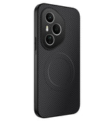 Magsafe Калъф за Honor 400 Pro, Carbon Textured Case, Черен